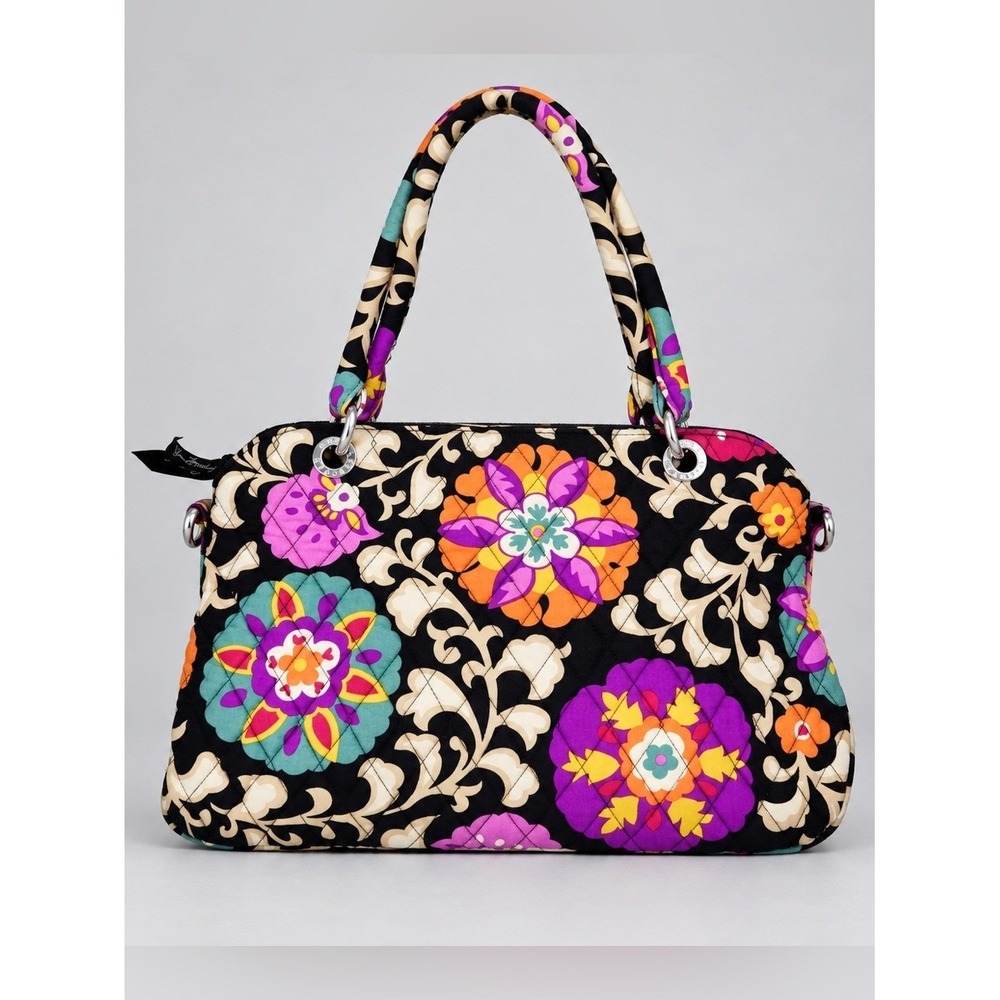 Vera Bradley Suzani Satchel Bag Shoulder Purse Retired Bohemian Quilted